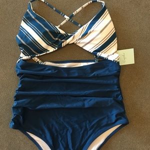 Navy Cupshe swimsuit M